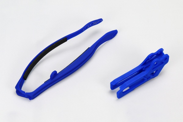 Chain guide+swingarm chain slider - blue 089 - Yamaha - REPLICA PLASTICS - YA04807-089 - UFO Plast