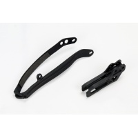 Chain Guide + Swingarm Chain Slider black for Yamaha YZ 125 - YZ 250 - YZF 250 - WRF 250 - YZF 450 - WRF 450 - REPLICA PLASTI...