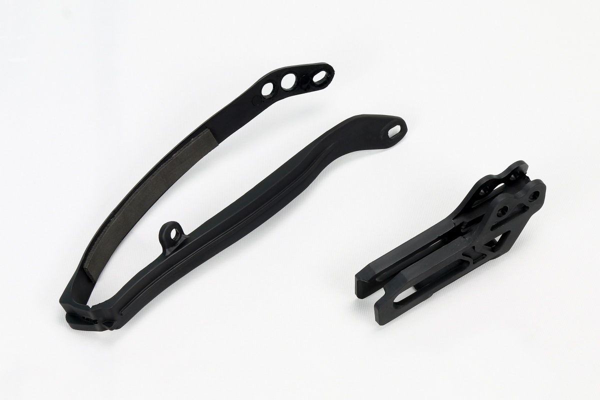 Chain Guide + Swingarm Chain Slider black for Yamaha YZ 125 - YZ 250 - YZF 250 - WRF 250 - YZF 450 - WRF 450 - REPLICA PLASTI...