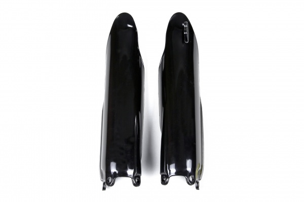 Fork slider protectors - black - Yamaha - REPLICA PLASTICS - YA03896-001 - UFO Plast
