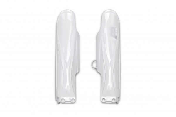 Fork slider protectors - white 046 - Yamaha - REPLICA PLASTICS - YA04874-046 - UFO Plast