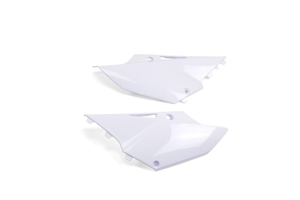 Side Panels white for Yamaha YZ 125 (2015-21) - YZ 250 (2015-21) - REPLICA PLASTICS - YA04842-046 - Ufo Plast