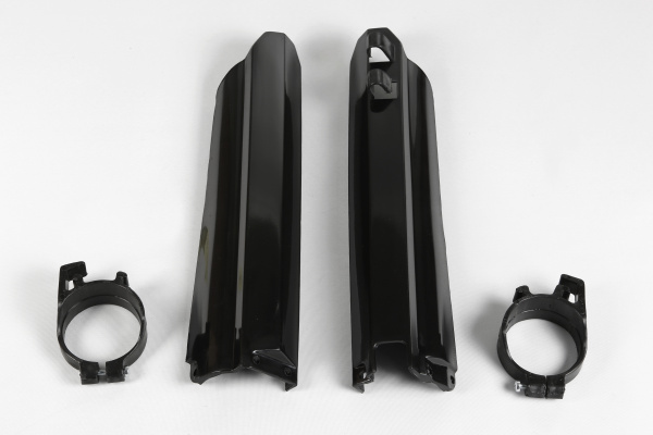 Fork slider protectors - black - Yamaha - REPLICA PLASTICS - YA03803-001 - UFO Plast