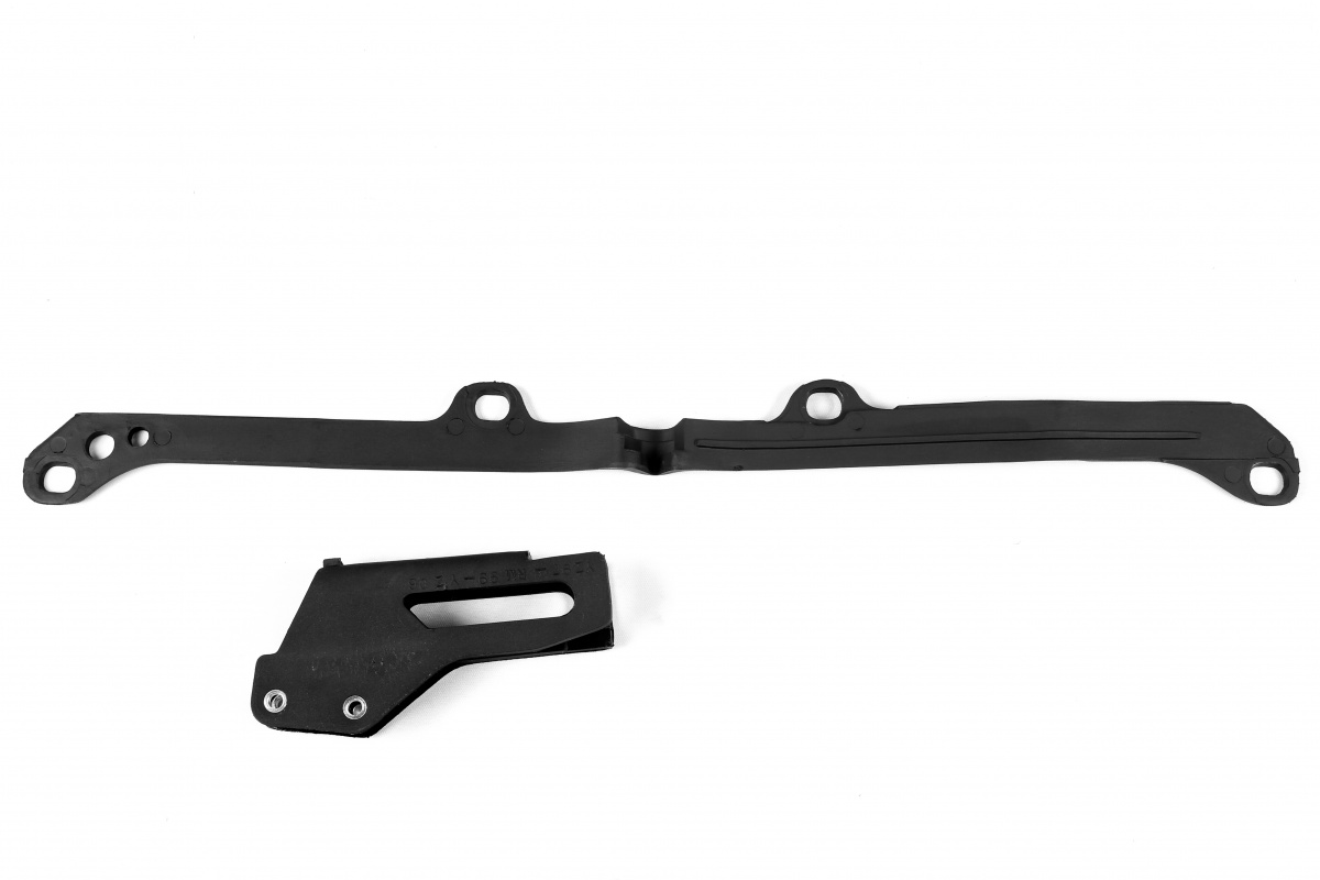 Chain Guide + Swingarm Chain Slider black for Yamaha YZ 125 (2002) - YZ 250 (2002) - YZF 250 (2001-02) - REPLICA PLASTICS - Y...