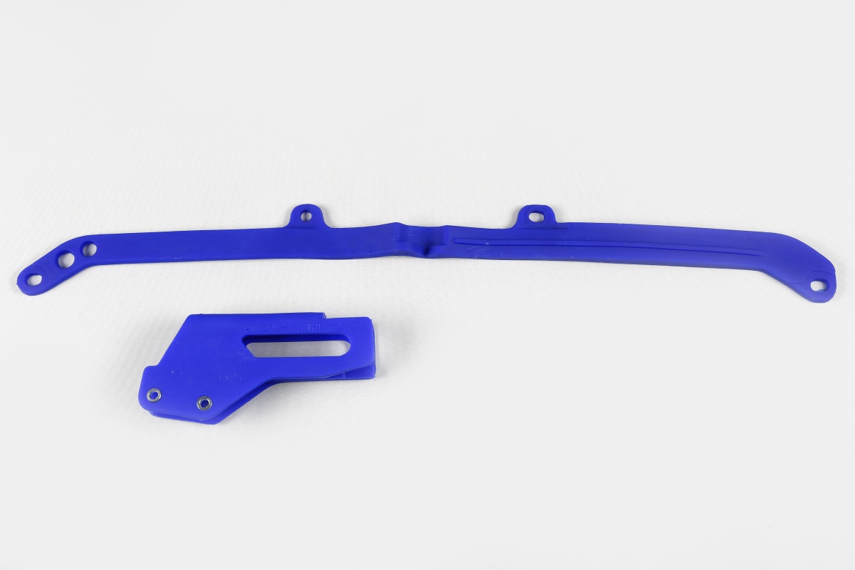 Chain Guide + Swingarm Chain Slider blue for Yamaha YZF 250 (2005) - YZF 450 (2005) - REPLICA PLASTICS - YA04803-089 - Ufo Plast