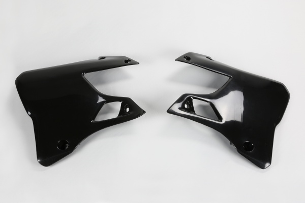 Radiator covers - black - Yamaha - REPLICA PLASTICS - YA02898-001 - UFO Plast