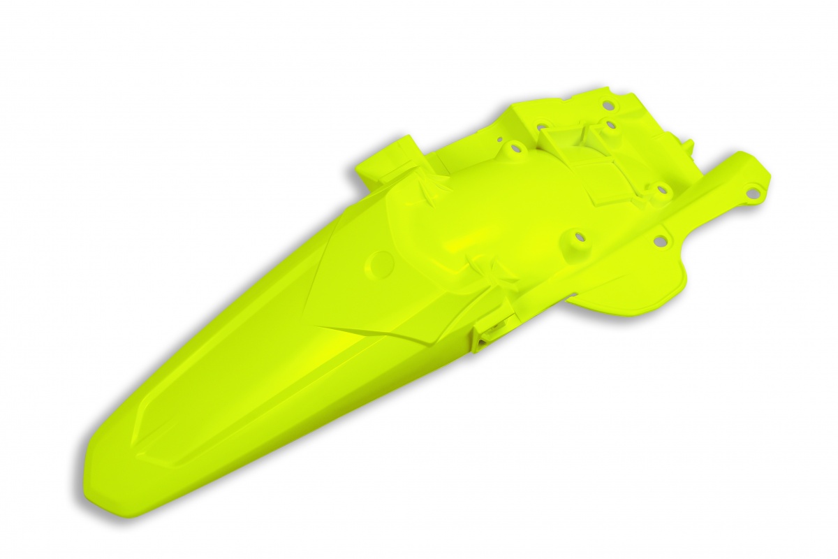 Rear Fender neon yellow for Yamaha YZF 250 (2019-23) - YZF 450 (2018-22) - REPLICA PLASTICS - YA04857-DFLU - Ufo Plast