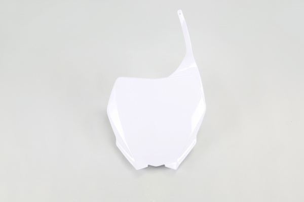 Front number plate - white 046 - Yamaha - REPLICA PLASTICS - YA03880-046 - UFO Plast