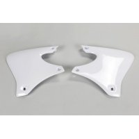 Radiator covers - white 046 - Yamaha - REPLICA PLASTICS - YA03832-046 - UFO Plast