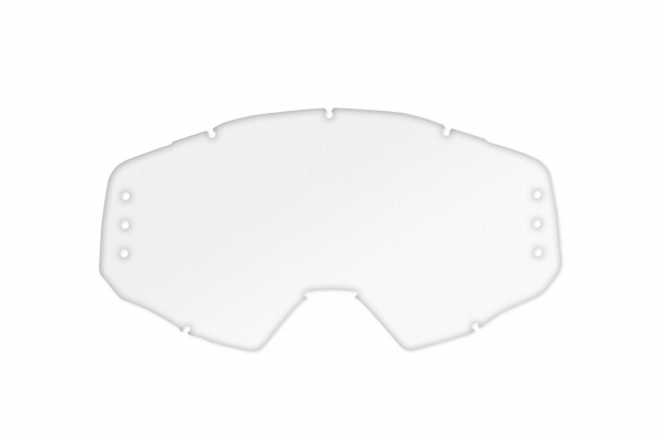 Clear lens with roll off's holes for motocross Epsilon goggle - Goggles - LE02210 - UFO Plast