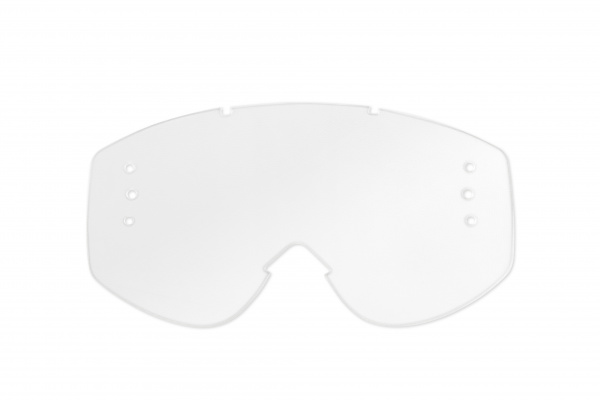Clear lens with roll off's holes for motocross google Nazca, Fusion Evolution, Nazca Evolution2 - Goggles - LE02167 - UFO Plast
