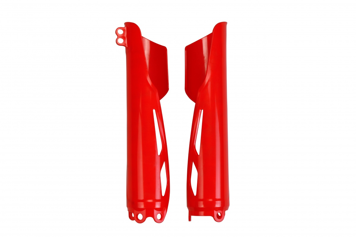 Fork slider protectors - red 070 - Honda - REPLICA PLASTICS - HO04695-070 - UFO Plast