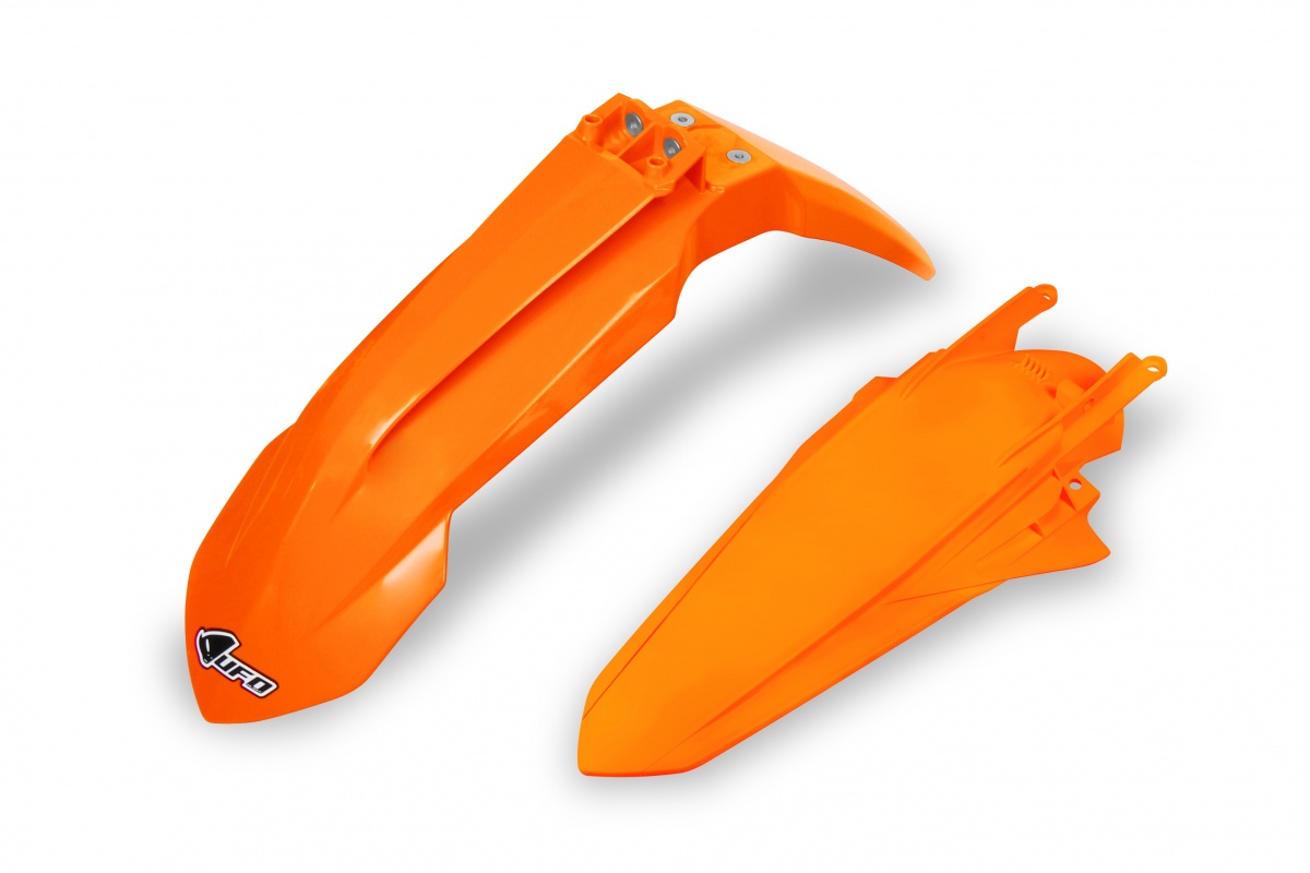 Fenders Kit neon orange for Ktm EXC 125/XC W125 - EXC 150/XC W150 / XC W150TPI - EXC 250/XC W250 - EXC-F 250/XCF W250 - EXC ....