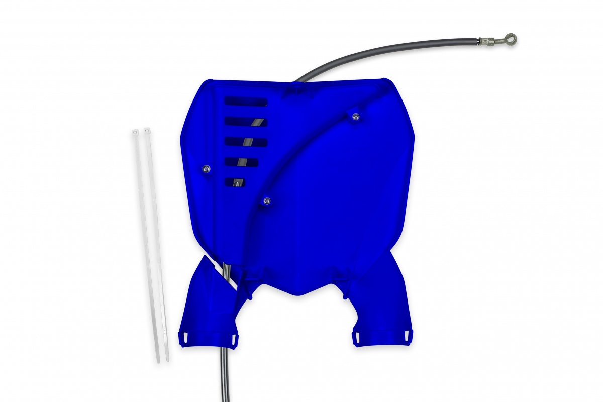 Front Number Plate blue for Yamaha YZ 125 (2022-25) - YZ 250 (2022-25) - YZF 250 (2019-23) - YZF 450 (2018-22) - REPLICA PLAS...