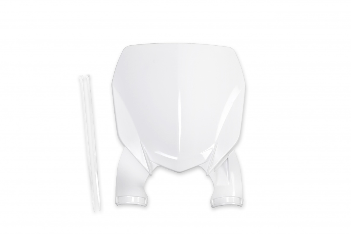 Front Number Plate white for Yamaha YZ 125 (2022-25) - YZ 250 (2022-25) - YZF 250 (2019-23) - YZF 450 (2018-22) - REPLICA PLA...