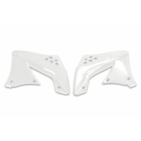 Radiator Covers white for Kawasaki KXF 450 (2009-11) - REPLICA PLASTICS - KA03799-047 - Ufo Plast Radiator Covers white for Kawasaki KXF 450 (2009-11) - REPLICA PLASTICS - KA03799-047 - Ufo Plast