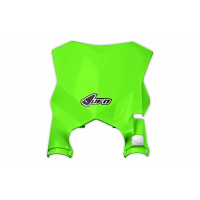 Front Number Plate neon green for Kawasaki KXF 250 (2017-25) - KXF 450 (2016-25) - REPLICA PLASTICS - KA04746-AFLU - Ufo Plast