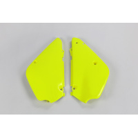 Side Panels neon yellow for Suzuki RM 85 (2000-25) - REPLICA PLASTICS - SU03970-DFLU - Ufo Plast