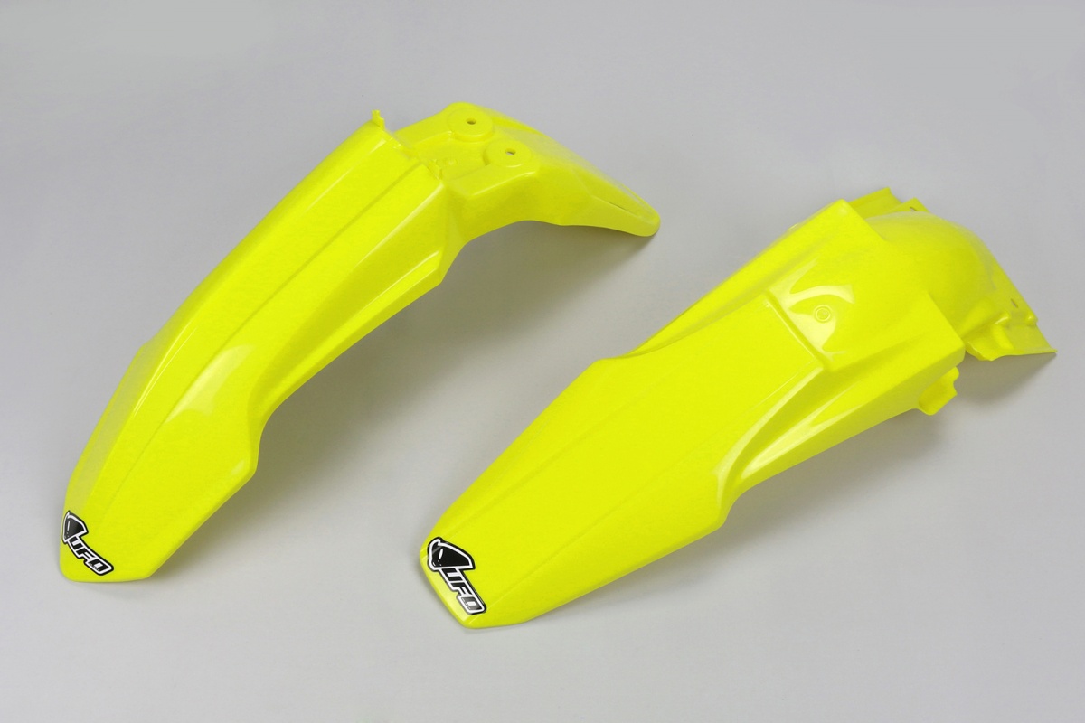 Fenders Kit neon yellow for Suzuki RMZ 450 (2013-17) - REPLICA PLASTICS - SUFK414-DFLU - Ufo Plast
