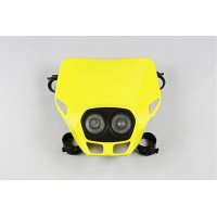 Motocross Firefly Twins headlight light yellow - Headlight - PF01700-102 - UFO Plast