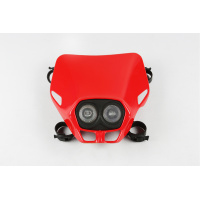Motocross Firefly Twins headlight red - Headlight - PF01700-070 - UFO Plast