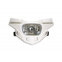 Replacement plastic for motocross Stealth headlight lower part white - Headlight - PF01714-041 - UFO Plast
