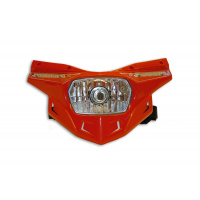 Replacement plastic for motocross Stealth headlight lower part red - Headlight - PF01714-070 - UFO Plast