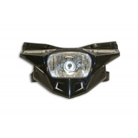 Replacement plastic for motocross Stealth headlight lower part black - Headlight - PF01714-001 - UFO Plast