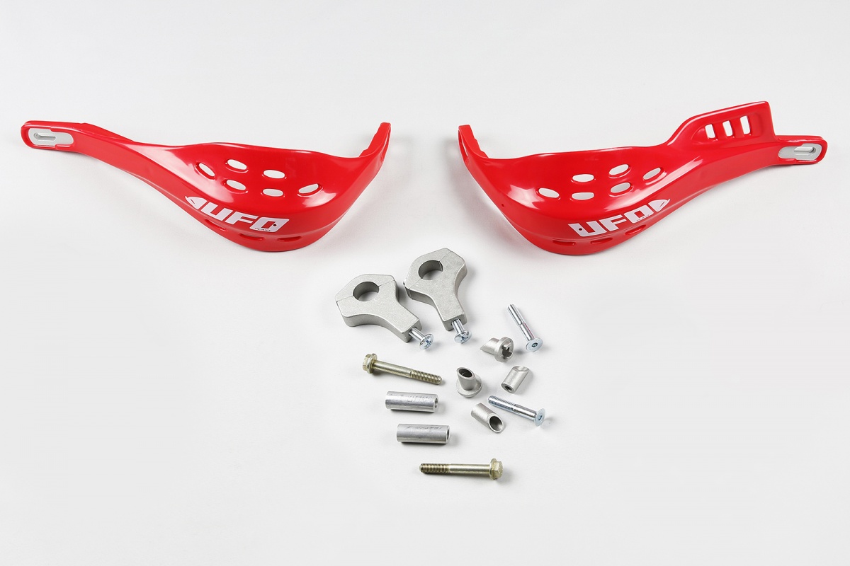 Supermotard handguards Jumpy red