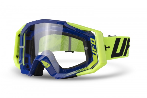 Motocross Mystic goggle blue and neon yellow - Glasses - OC02253-C - UFO Plast