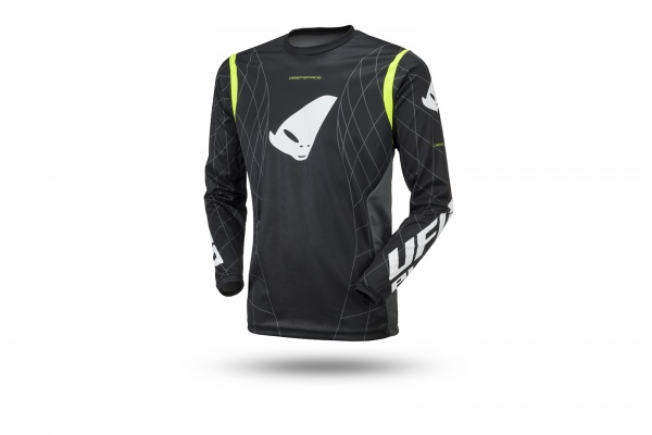 Motocross Deepspace jersey black and neon yellow - Jersey - MG04481-DFLU - UFO Plast