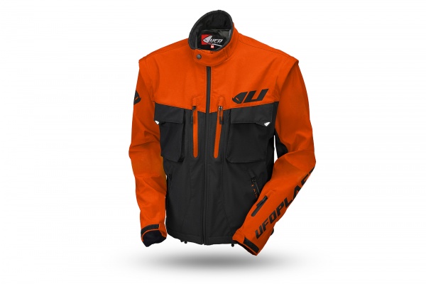 Enduro Taiga jacket black and orange - NEW PRODUCTS - GC04520-F - UFO Plast