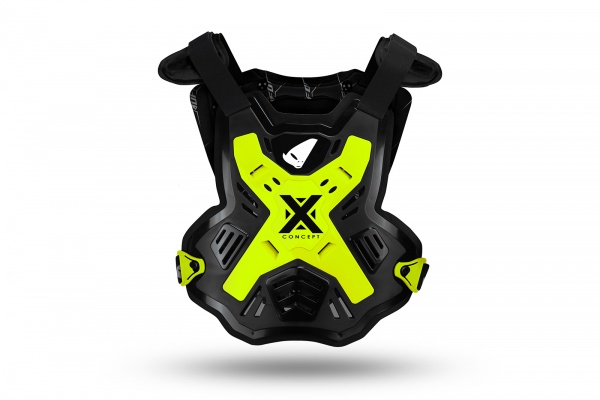 Motocross X-Concept Chest Protector without shoulders neon yellow - NEW PRODUCTS - BP03001-KFDLU - UFO Plast