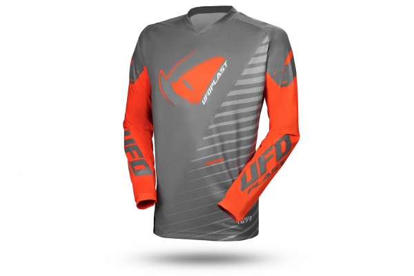 MOTOCROSS KIMURA JERSEY FOR KIDS GREY AND ORANGE - NEW PRODUCTS - MG04494-EF - UFO Plast