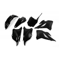 Plastic Kit black for Kawasaki KX 85 (2022-25) - KX 112 (2022-25) - REPLICA PLASTICS - KAKIT229-001 - Ufo Plast