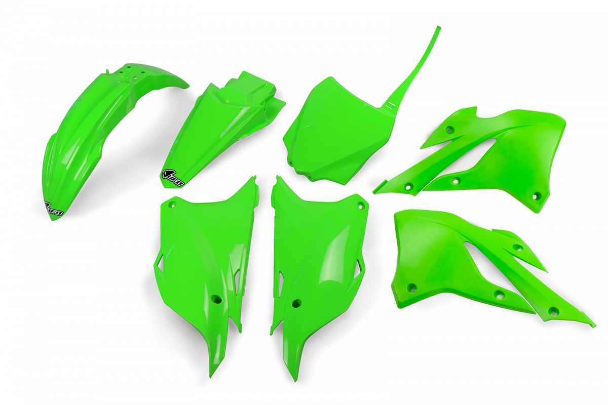 Plastic Kit OEM Color for Kawasaki KX 85 (2022-25) - KX 112 (2022-25) - REPLICA PLASTICS - KAKIT229-026 - Ufo Plast