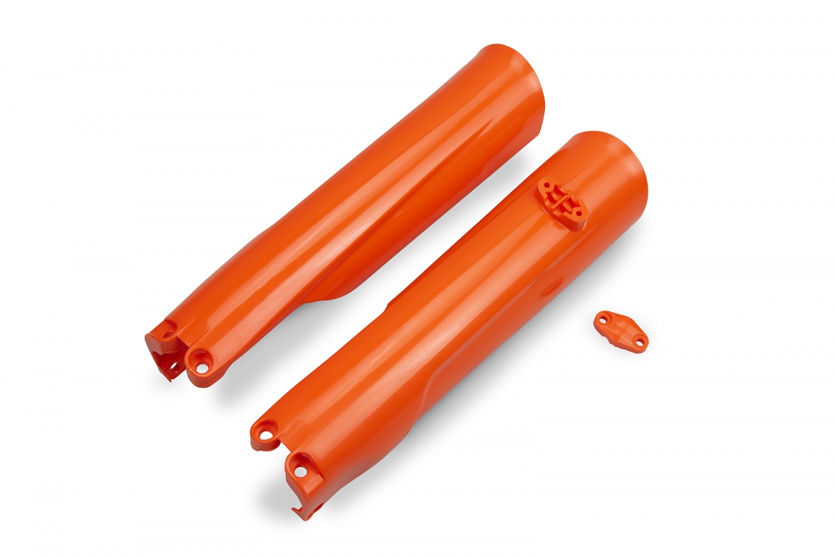 Fork Slider Protectors orange for Ktm SX 250/XC 250 - SX 125/XC 125 - SX 150 - EXC 150/XC W150 / XC W150TPI - EXC 250/XC W25....