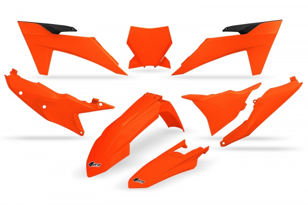 Plastic kit KTM - compatibile - neon orange - REPLICA PLASTICS - KTKIT529-FFLU - UFO Plast