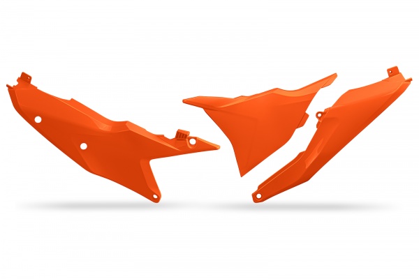 SIDE PANELS WITH AIRBOX COVER LEFT SIDE - orange- KTM - REPLICA PLASTICS - KT05012-127 - UFO Plast