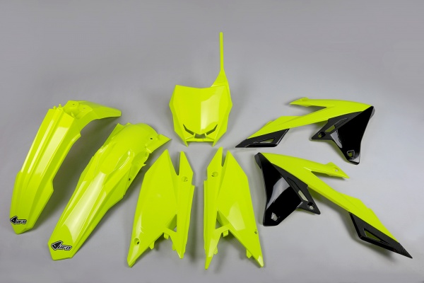 Plastic kit Suzuki - neon yellow - REPLICA PLASTICS - SUKIT418-DFLU - UFO Plast