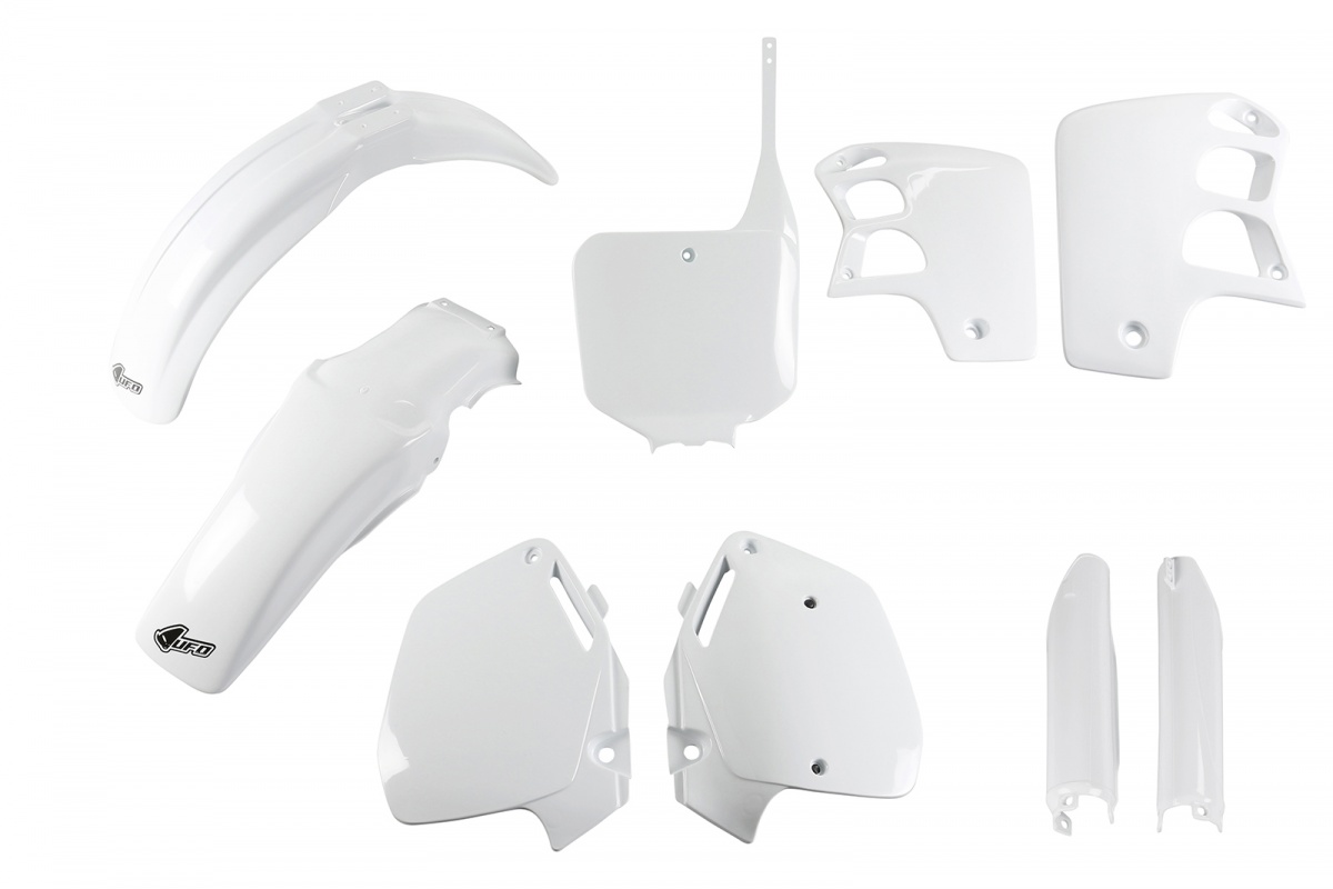 Full Plastic Kit white for Honda CR 500 (1995-00) - REPLICA PLASTICS - HOKIT089F-041 - Ufo Plast