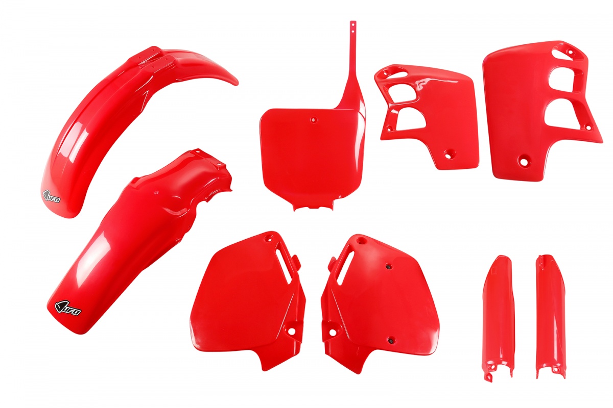 Full Plastic Kit red for Honda CR 500 (1995-00) - REPLICA PLASTICS - HOKIT089F-067 - Ufo Plast