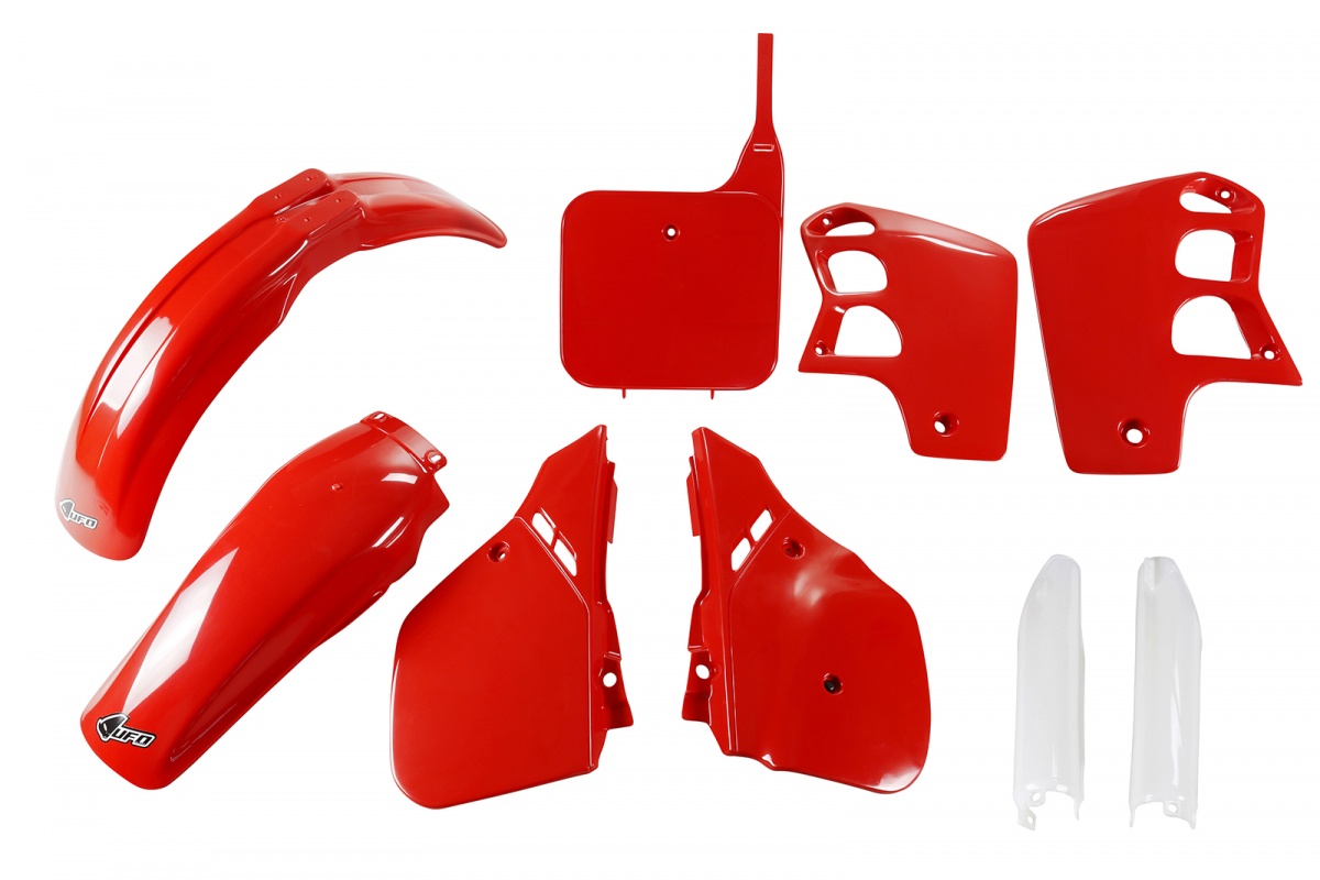 Full Plastic Kit red for Honda CR 500 (1989-90) - REPLICA PLASTICS - HOKIT091F-061 - Ufo Plast