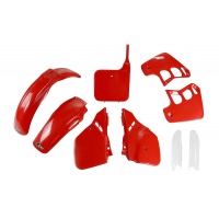 Full Plastic Kit red for Honda CR 250 (1988-89) - REPLICA PLASTICS - HOKIT092F-061 - Ufo Plast