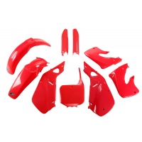 Full Plastic Kit red for Honda CR 125 (1998-99) - CR 250 (1997-99) - REPLICA PLASTICS - HOKIT094F-067 - Ufo Plast