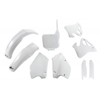 Full Plastic Kit white for Honda CR 125 (1995-97) - CR 250 (1995-96) - REPLICA PLASTICS - HOKIT095F-041 - Ufo Plast