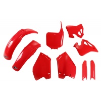 Full Plastic Kit red for Honda CR 125 (1995-97) - CR 250 (1995-96) - REPLICA PLASTICS - HOKIT095F-067 - Ufo Plast