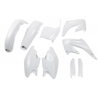Full Plastic Kit white for Honda CR 125 (2002-03) - CR 250 (2002-03) - REPLICA PLASTICS - HOKIT101F-041 - Ufo Plast Full Plastic Kit white for Honda CR 125 (2002-03) - CR 250 (2002-03) - REPLICA PLASTICS - HOKIT101F-041 - Ufo Plast