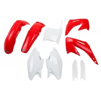 Full Plastic Kit OEM Color for Honda CR 125 (2002-03) - CR 250 (2002-03) - REPLICA PLASTICS - HOKIT101F-999 - Ufo Plast Full Plastic Kit OEM Color for Honda CR 125 (2002-03) - CR 250 (2002-03) - REPLICA PLASTICS - HOKIT101F-999 - Ufo Plast