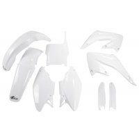 Full Plastic Kit white for Honda CR 125 (2004) - CR 250 (2004) - REPLICA PLASTICS - HOKIT102F-041 - Ufo Plast